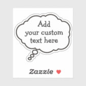 音声バブルステッカー シール (シート)