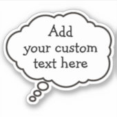 音声バブルステッカー シール (正面)