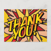 音声バブルパーソナライズされたおもしろいありモダン 案内ポストカード (正面)