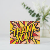 音声バブルパーソナライズされたおもしろいありモダン 案内ポストカード (スタンド正面)