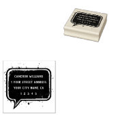 音声バブル差出人住所 ラバースタンプ (押印)