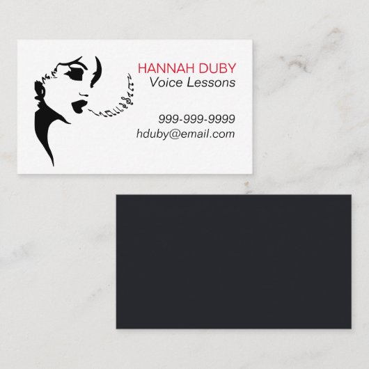 音声レッスンの名刺 名刺 (正面/裏面)