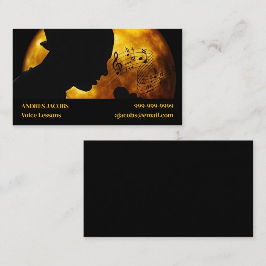 音声レッスンの名刺 名刺 (正面/裏面)