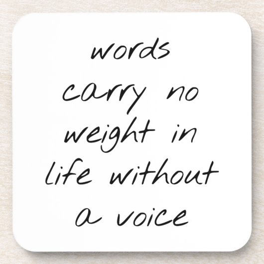 音声懸命プラスチックのコースターなしで コースター (正面)