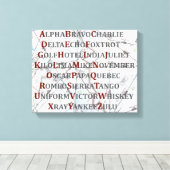 音声文字キャンバス、航空ホームギフト キャンバスプリント (インサイチュ (ウッドフロア))