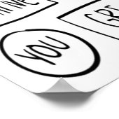 音声文字バブルチャットメッセージライフアイディアCo ポスター (角)