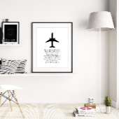 音声文字、航空壁芸術、パイロットギフト ポスター