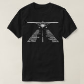 音声文字CESNA 172航空機航空 Tシャツ (デザイン正面)