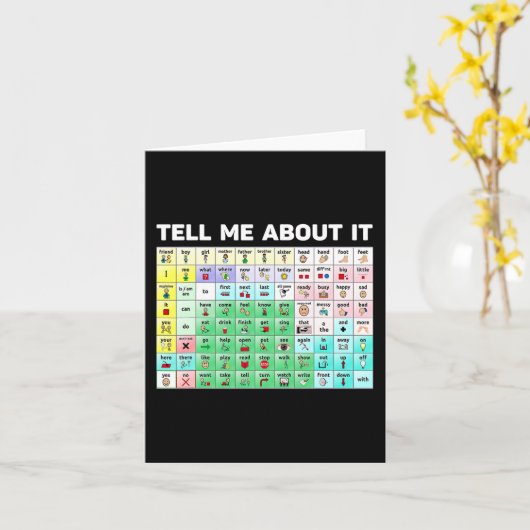 音声言語の病理学について教えてくださいAAC Spe カード (黄色い花)