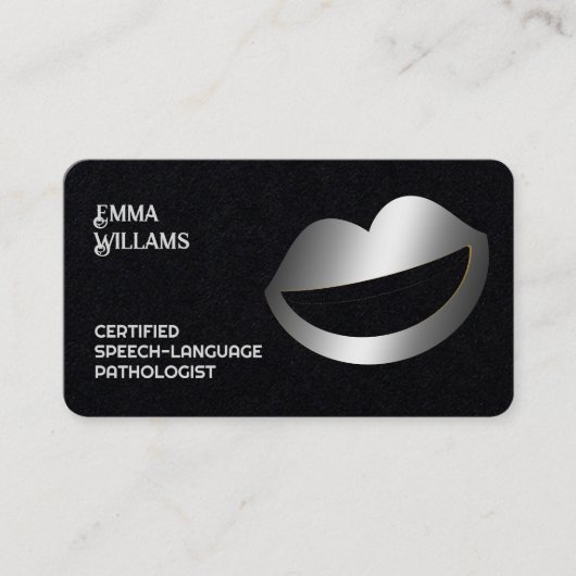 音声言語セラピスト 名刺 (正面)