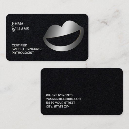 音声言語セラピスト 名刺 (正面/裏面)