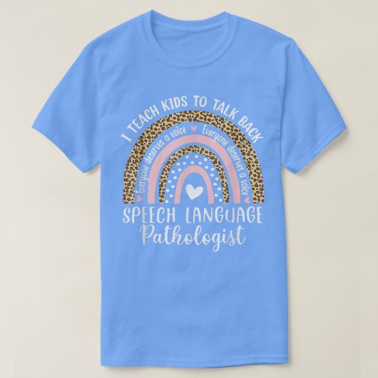 音声言語病理学虹彩音声セラピー Tシャツ (デザイン正面)