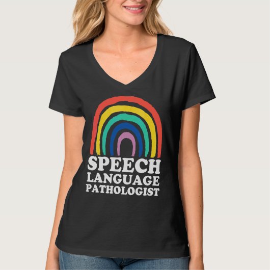 音声言語病理学虹彩音声セラピー Tシャツ (正面)