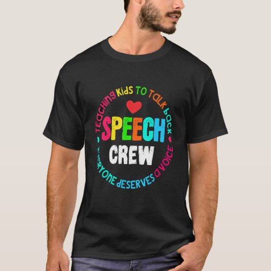 音声言語病理学音声クルーセラピーSl Tシャツ (正面)