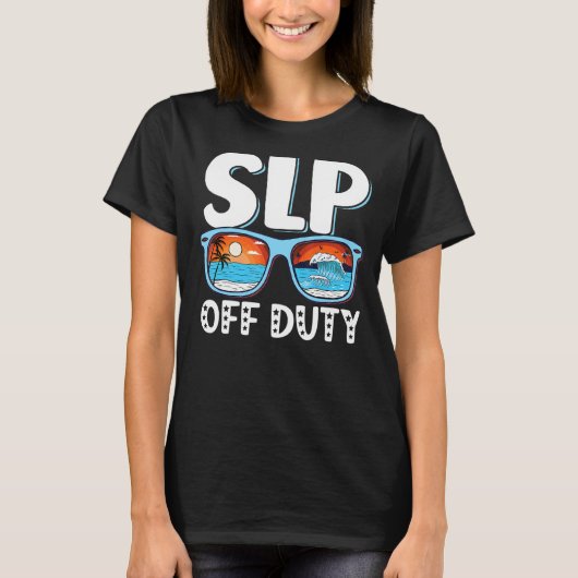 音声言語Slpセラピスト非勤務最終日 Tシャツ (正面)