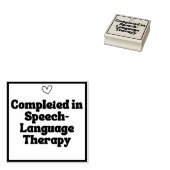 音声認識で完了 – 言語セラピースタンプ ラバースタンプ (押印)