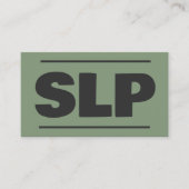 音声認識ウェルネススペシャリストSLP 名刺 (正面)