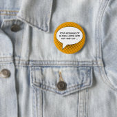 音声認識バブルあなたのメッセージテンプレートボタン 缶バッジ (インサイチュ)