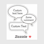 音声認識バブルスタンプ シール (シート)