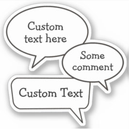 音声認識バブルスタンプ シール