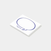 音声認識バブルパーソナライズされた漫画のコメント ポストイット (アングル)