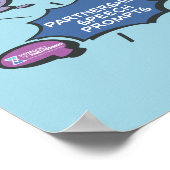 音声認識バブル12 x 18 ポスター (角)