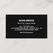 音声認識バルーン，ドイツ語教師，先生 名刺 (裏面)