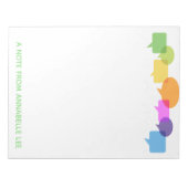 音声認識バルーン ノートパッド (正面)