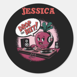 音楽おもしろいがビートに届く ラウンドシール