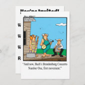 音楽おもしろいリサイタル招待状 招待状 (正面/裏面)