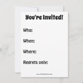 音楽おもしろいリサイタル招待状 招待状 (裏面)