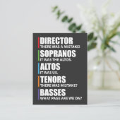 音楽おもしろい合唱団の合唱団 ポストカード (スタンド正面)