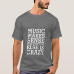 音楽おもしろい愛好家のためのライフミュージック引用文Tシャツ Tシャツ<br><div class="desc">好きな音楽なんて関係ない。ロック、オルタナティブ、ポップ・アートのヒップホップ、またはラップのできる。音楽がなければ、私たちの生活は退屈で退屈なものになるだろう。この音楽引用文のTシャツを自分で、または音楽ファンのためのギフトとして取得する。音楽は他の全てがすべてあるとき理熱狂する解だ。私の人生が独自のサウンドトラックを持っていることを願う。</div>