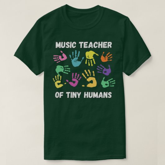 音楽おもしろい教育ギフト先生(2) Tシャツ (デザイン正面)