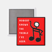 音楽おもしろい マグネット (正面/裏面)