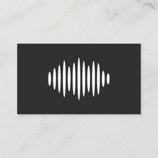 音楽およびサウンドエンジニアの名刺 名刺 (裏面)