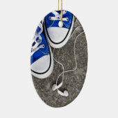 音楽およびスニーカー セラミックオーナメント (右)