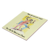 音楽およびダンスのタイルの上で回して下さい タイル (側面)