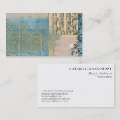 音楽およびパターンコラージュ 名刺 (正面/裏面)