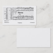 音楽および回路の名刺 名刺 (正面/裏面)