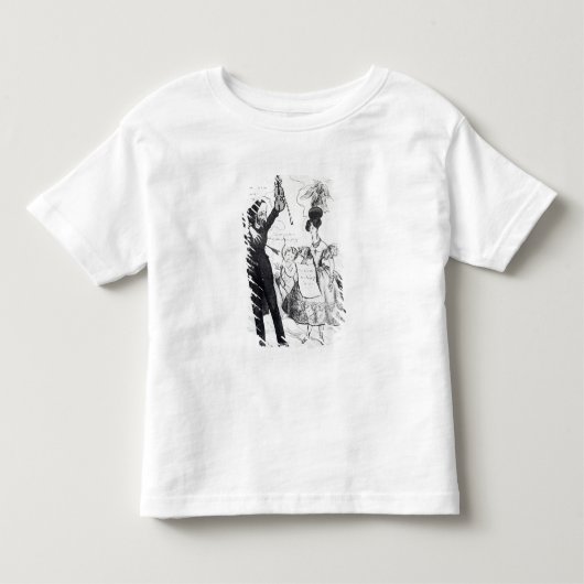 音楽および愛または2人の対立実行者 トドラーTシャツ (正面)