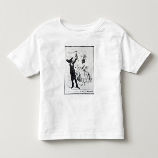 音楽および愛または2人の対立実行者 トドラーTシャツ (正面)