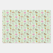 音楽お気に入りのの音がかわいい手を描く ラッピングペーパーシート (正面3)