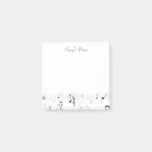 音楽お洒落ノートミュージシャン ポストイット (正面)
