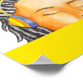 音楽があなたに引用文水の色を取絵画る ポスター (角)