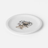 音楽があなたの魂を癒す踊りを求める ペーパープレート (アングル)