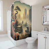 🎵音楽があなたを覚えているとき – Surrealist シャワーカーテン (インサイチュ)