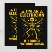 音楽がなくても踊れる電気技師です 招待状 (正面/裏面)