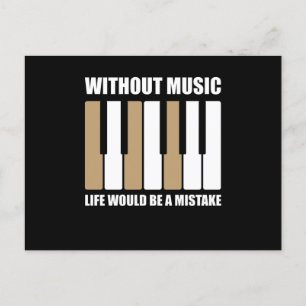 音楽がなければ人生は間違いだ ポストカード