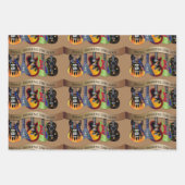 音楽がソウルギターを目覚カラフルめる ラッピングペーパーシート (正面2)